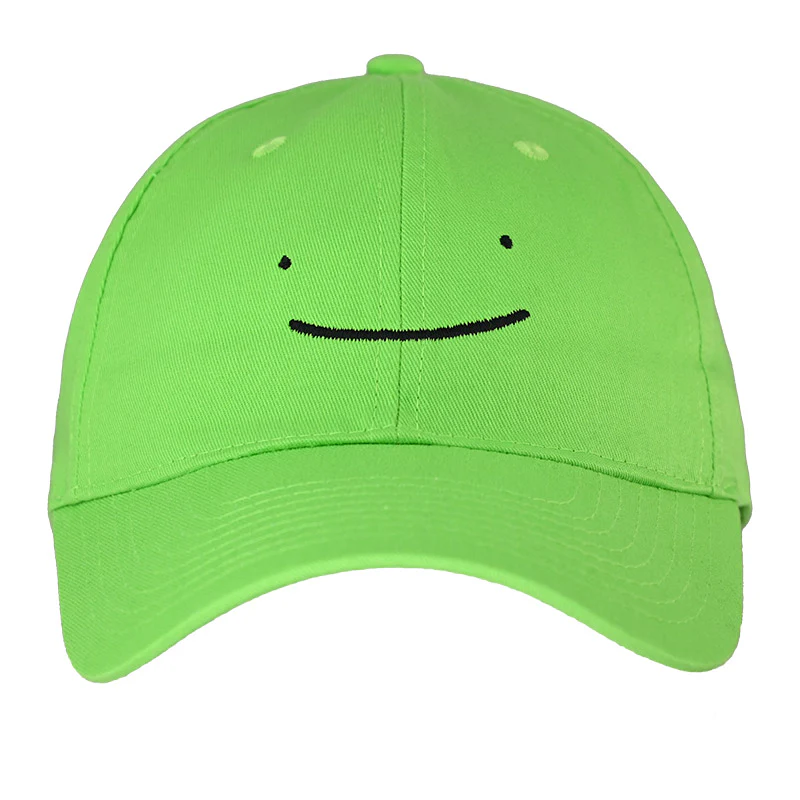 Dream Smile Lime OSFA Velcro Cap - Image 2