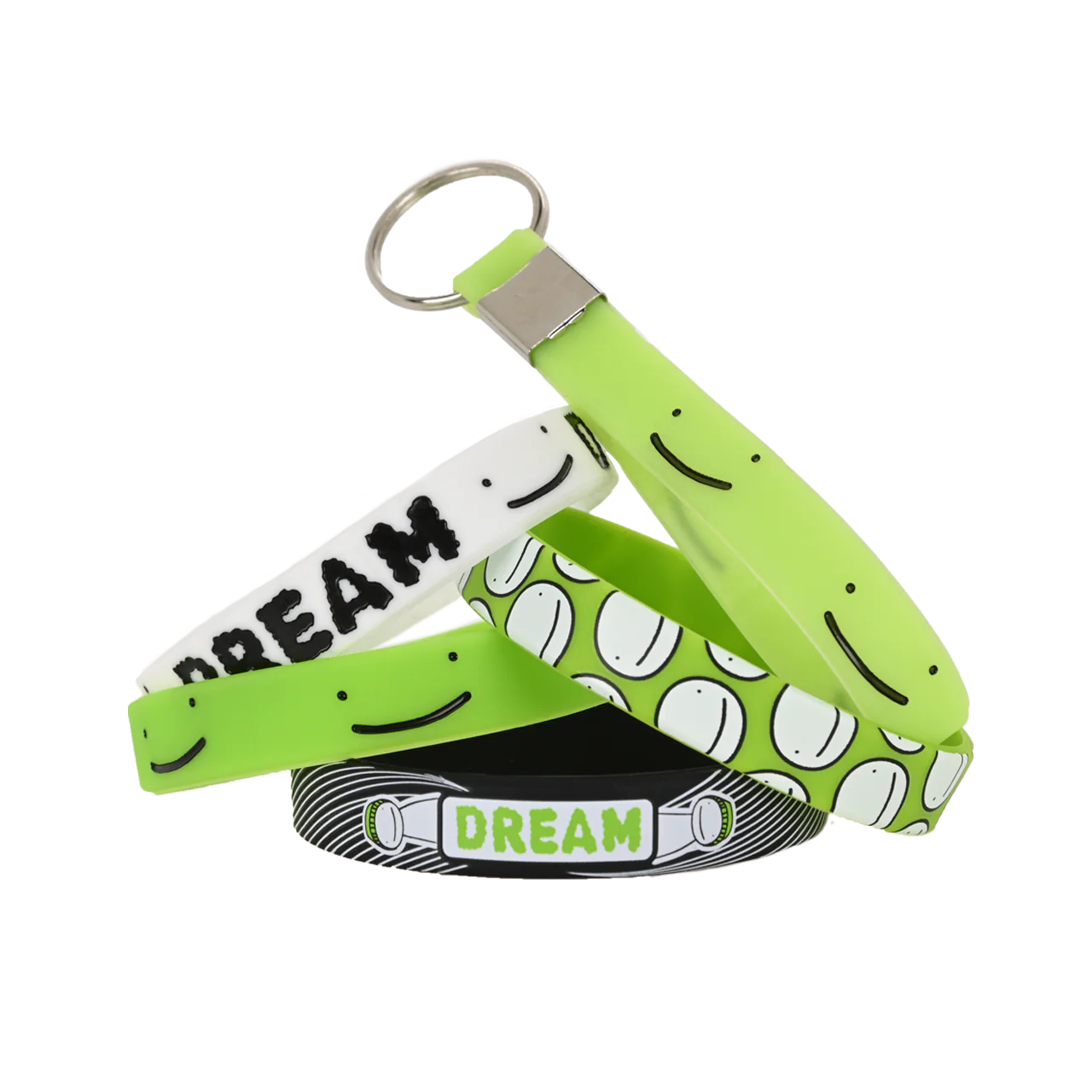 Dream Wristbands 5-pack Lime Smiles