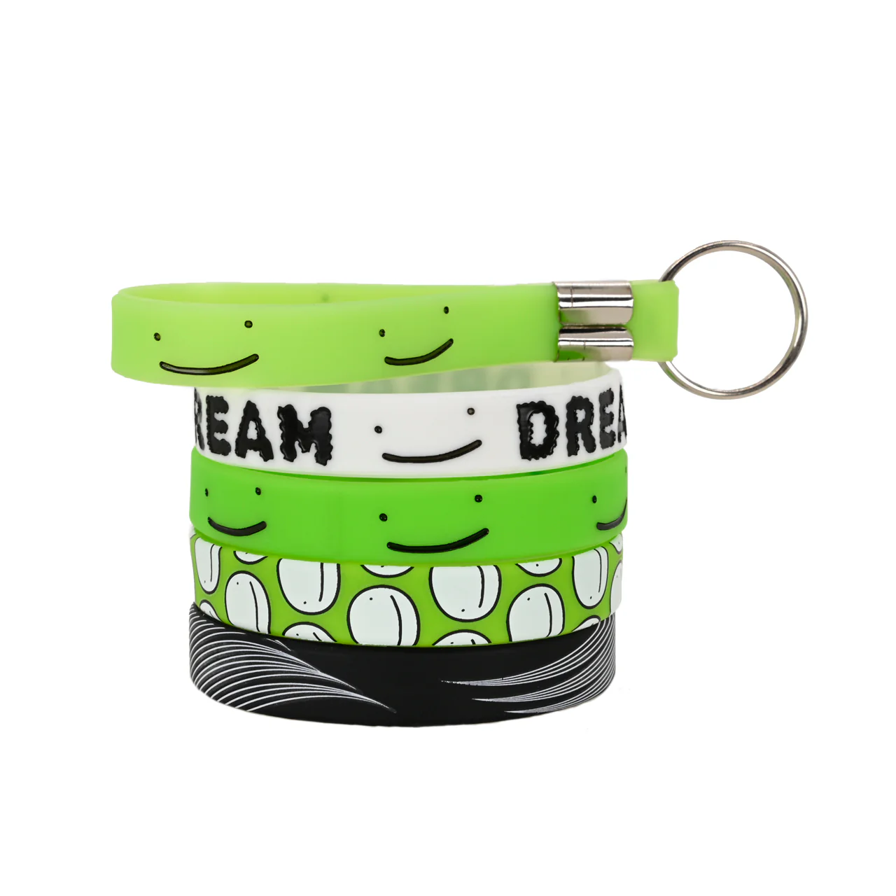 Dream Wristbands 5-pack Lime Smiles - Image 3