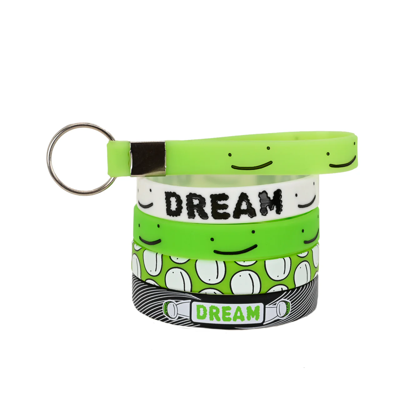 Dream Wristbands 5-pack Lime Smiles - Image 4
